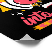 Grappig Bowling 7e verjaardag Rollin' Into 7 Poster (Hoek)