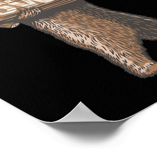 Grappig Bowling Bowler Beer-y Geweldige Gezegde Poster (Hoek)