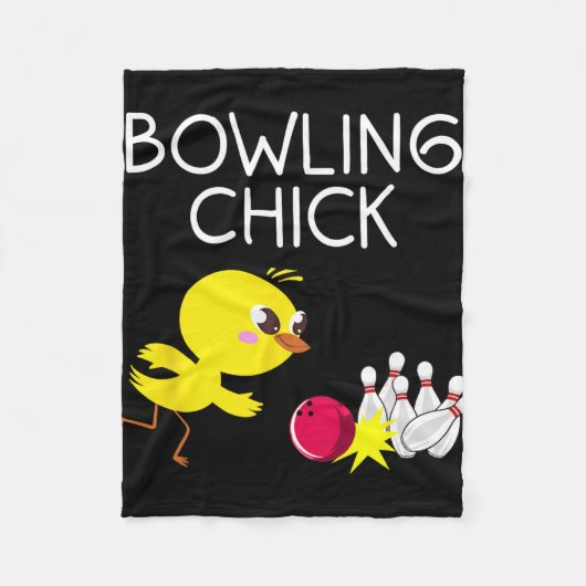 Grappig Bowling Cadeau Vrouwen Schattig Bowling Me Fleece Deken (Voorkant)