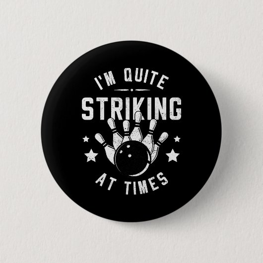 Grappig Bowling dat ik nogal opvallend ben bij Tim Ronde Button 5,7 Cm (Voorkant)