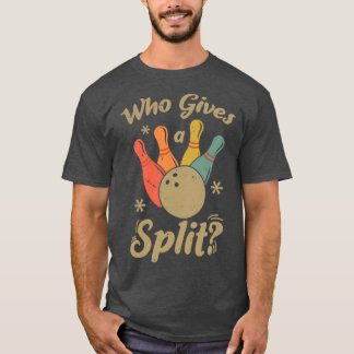 Grappig Bowling die een gespleten Bowler geeft T-shirt
