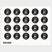 Grappig bowling Gezegde Mijn Drink team heeft een  Ronde Sticker (Vel)