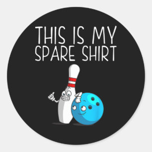 Grappig Bowling Gift Voor Mannen Vrouwen Koele Bow Ronde Sticker