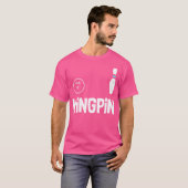 Grappig Bowling Kingpin League T-shirt (Voorkant volledig)