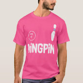 Grappig Bowling Kingpin League T-shirt (Voorkant)