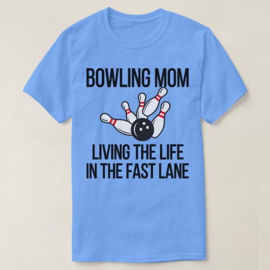 Grappig Bowling mama Bowling Player mam van een Bo T-shirt (Design voorkant)