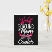 Grappig bowling moeder bowling moeder net als een kaart (Gele Bloem)