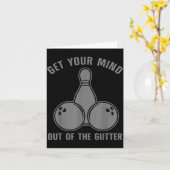 Grappig Bowling-ontwerp voor mannen vrouwen kinder Kaart (Gele Bloem)