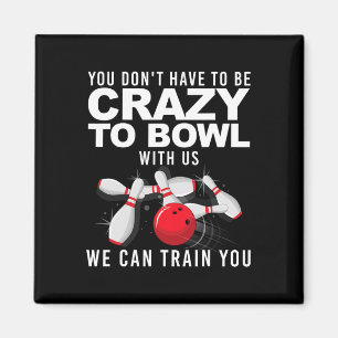 Grappig Bowling ontwerp voor mannen vrouwen Kinder Magneet