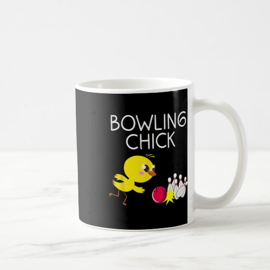 Grappig Bowling ontwerp voor meisjes vrouwen Bowle Koffiemok (Rechts)