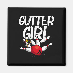 Grappig Bowling ontwerp voor meisjes vrouwen Bowle Magneet