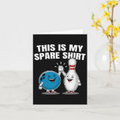 Grappig Bowling Party Spare Shirt Gift Mannen en v Kaart (Gele Bloem)