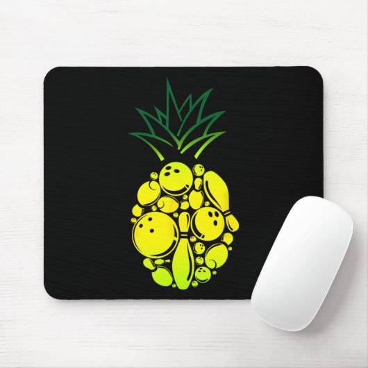 Grappig Bowling Pineapple Muismat (Met muis)