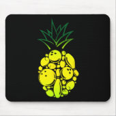 Grappig Bowling Pineapple Muismat (Voorkant)