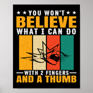 Grappig Bowling T-shirt voor mannen vrouwen jongen Poster