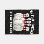Grappig Bowling Team Bowling Lover Bowler Squad Hu Fleece Deken (Voorkant (Horizontaal))
