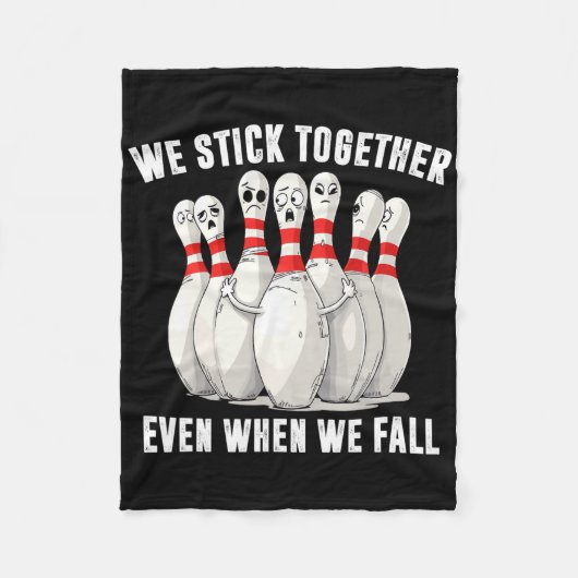 Grappig Bowling Team Bowling Lover Bowler Squad Hu Fleece Deken (Voorkant)