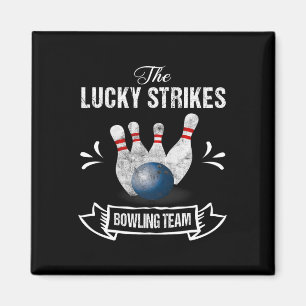 Grappig Bowling Team Lucky Strikes Bowling Team T- Magneet