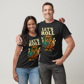 Grappig Bowling Uil Laten We Rollen Ontwerp T-shirt (Unisex)