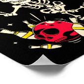 Grappig bowlingontwerp voor mannen en vrouwen Dit  Poster (Hoek)