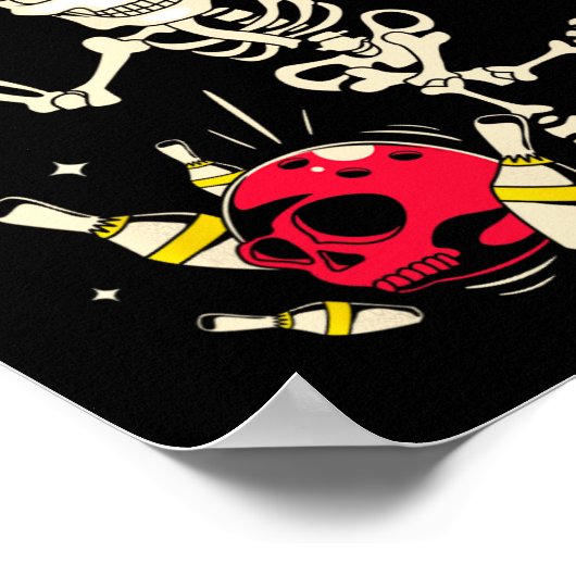 Grappig bowlingontwerp voor mannen en vrouwen Dit  Poster (Hoek)