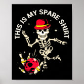 Grappig bowlingontwerp voor mannen en vrouwen Dit  Poster (Voorkant)