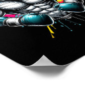 Grappig Boxer Shark Boxing Geweldig Voor Boksen Li Poster (Hoek)