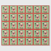 Grappig Boxing Kerstcadeau Cadeaupapier (Vlak)