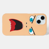 Grappig boze gezicht Case-Mate iPhone case (Achterkant (horizontaal))