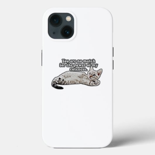 Grappig boze kat meme voor eigenaars van katten en Case-Mate iPhone case (Achterkant)