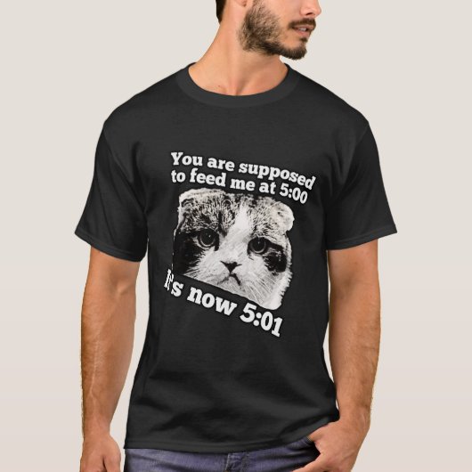 Grappig boze kat-meme voor eigenaars van katten t-shirt (Voorkant)