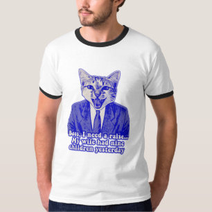 Grappig boze kat meme voor kat-liefhebbers t-shirt