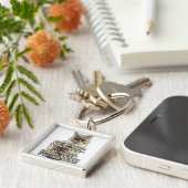 Grappig boze kat meme voor katten en kattenliefheb sleutelhanger (Zijkant)