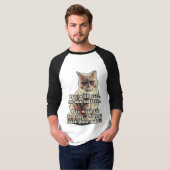 Grappig boze kat meme voor katten en kattenliefheb t-shirt (Voorkant volledig)