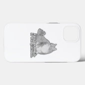 Grappig boze kattenmeme voor kattenliefhebbers en  Case-Mate iPhone case (Achterkant (horizontaal))