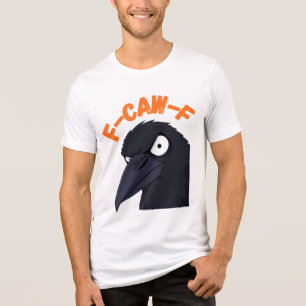 Grappig Boze Kraai “F CAW F” T-Shirt Design