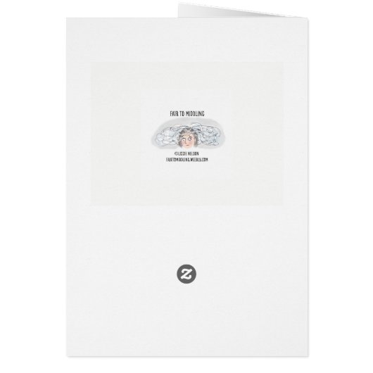 Grappig Bra Gedicht Blank Kaart (Achterkant)