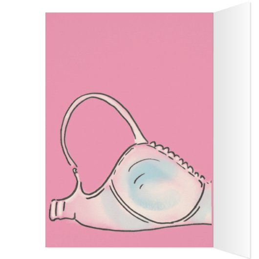 Grappig Bra Gedicht Blank Kaart (Binnen (Links))