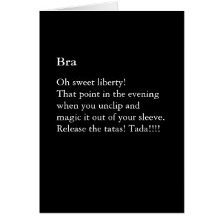 Grappig Bra Gedicht Blank Kaart
