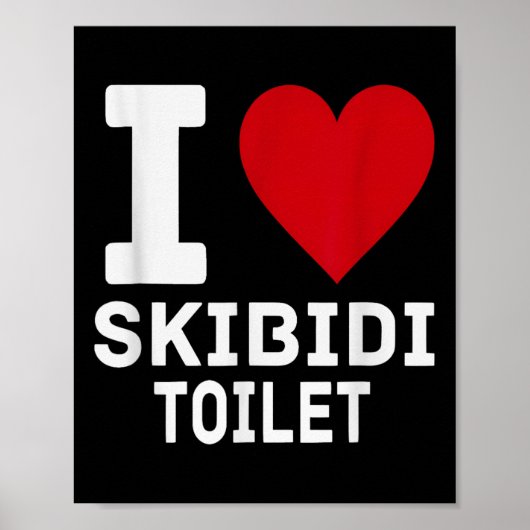 Grappig Brainrot Skibidi Toilet Mannen Vrouwen Kin Poster (Voorkant)