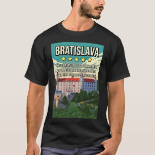 Grappig Bratislava Slowakije Review 5-sterren Trav T-shirt