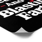 Grappig Breaking Hearts en Blasting Farts Mannen V Poster (Hoek)