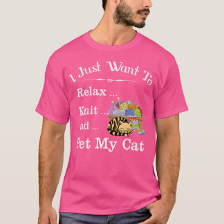 Grappig Brei Shirt Ik Wil Net Ontspannen Breien Hu