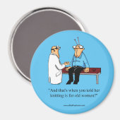 Grappig breien Humor magneet cadeau (Voorkant / Achterkant)