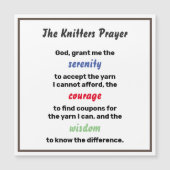 Grappig Breien Sereniteit Gebed Joke (Voorkant)