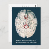 Grappig  brein "Ik wou dat iedereen er een had" Briefkaart (Voorkant / Achterkant)