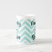 Grappig brein met gezicht porselein kop (Voorkant)