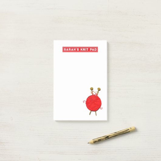 Grappig breiwerk post-it® notes (Op bureau)