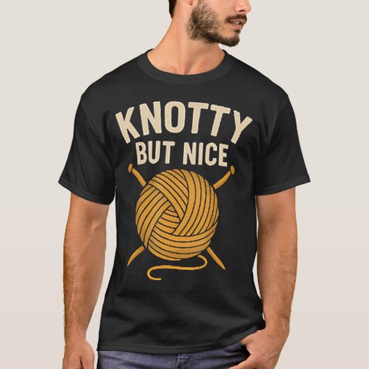 Grappig breiwerk t-shirt (Voorkant)