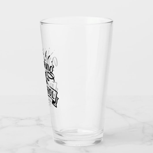 Grappig brengt de alcohol glas (Links)